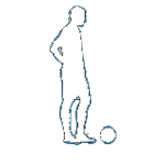 Fußballschule Spieler mit Ball