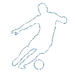 ferienfussball Spieler mit Ball England