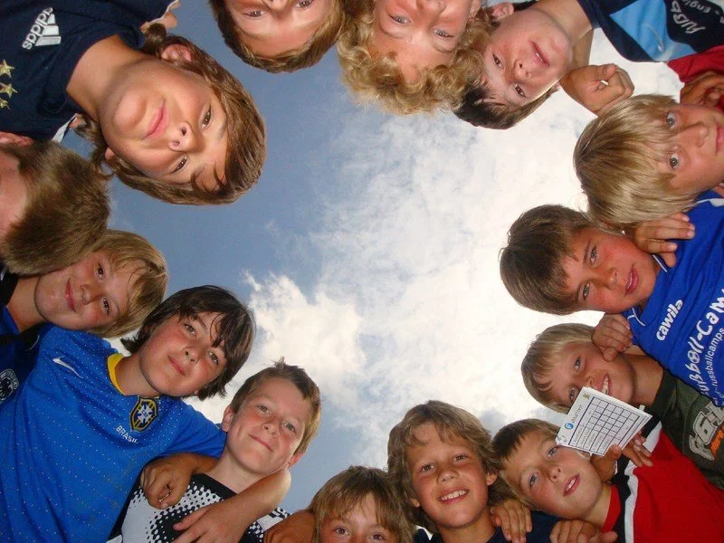 Kindergruppe im Fußballcamp