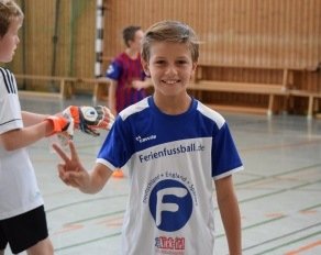 Glücklicher Teilnehmer