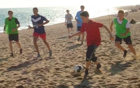 Fußball am Strand Barcelona