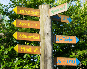 Erlebnisdorf Hinsbeck Schild