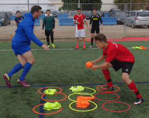 Käsekästchen Fußballtraining