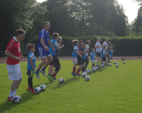 Trainingseinheit Fußballcamp